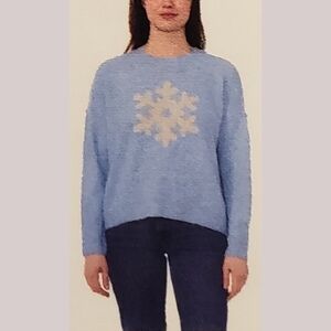 Vince Camuto Women's Snowflake Holiday Sweater NWT